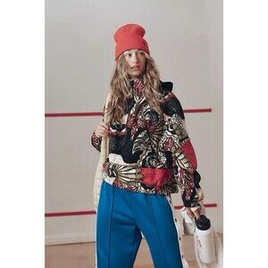 Free People Movement Wild And Free Wildflower Fleece Zip Pullover Hoodie XL NWOT